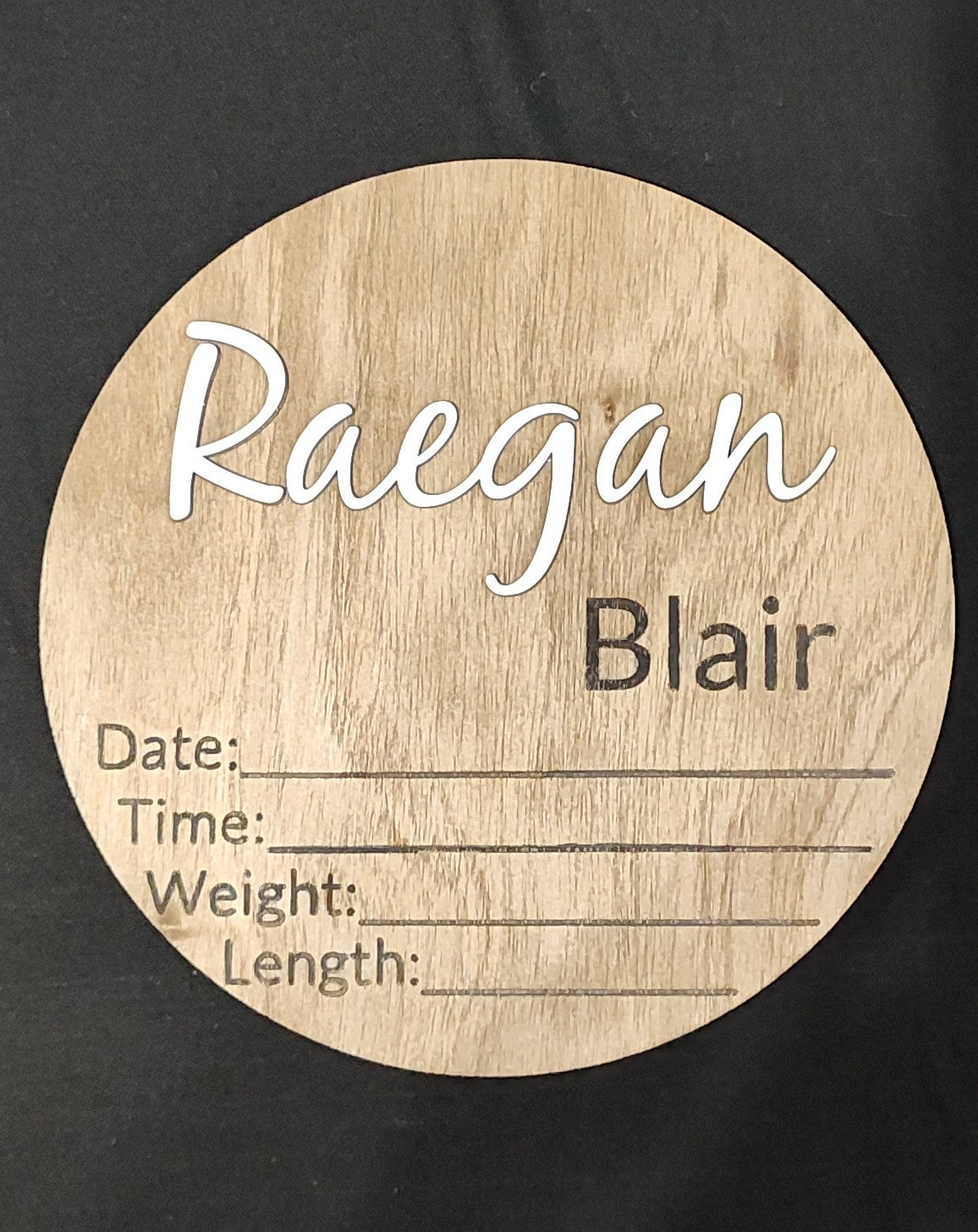 Baby Birth Plate Wall Hang