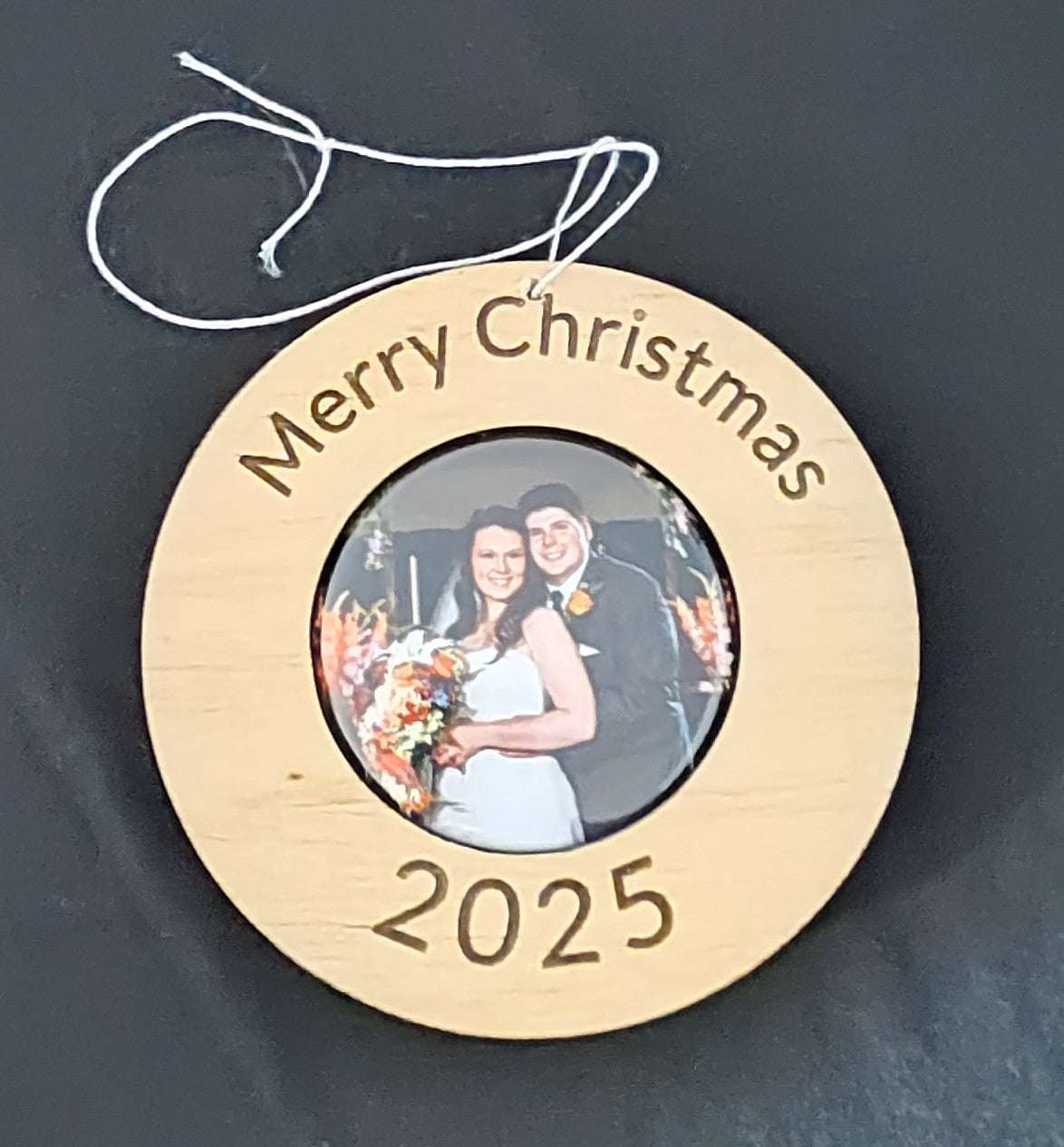 Merry Christmas Picture Magnet Ornament