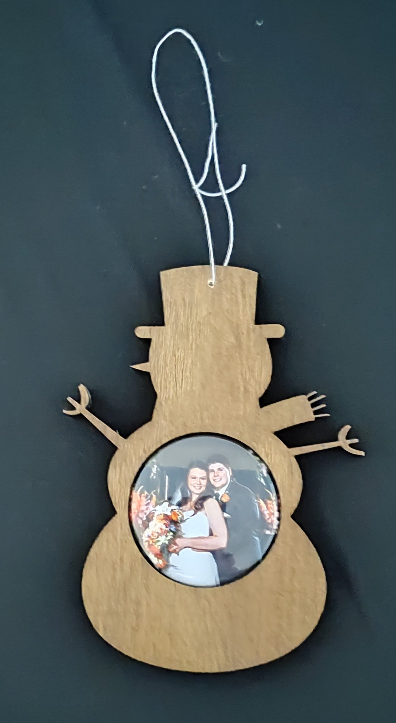 Snowman Picture Magnet Ornament