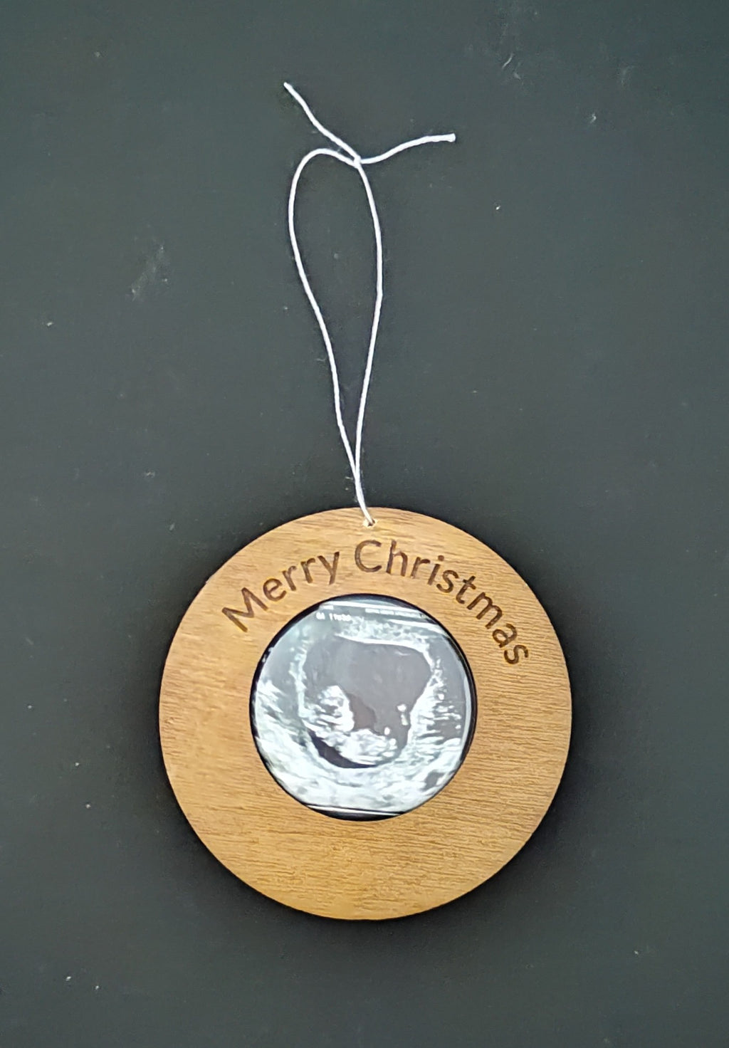 Merry Christmas Picture Magnet Ornament